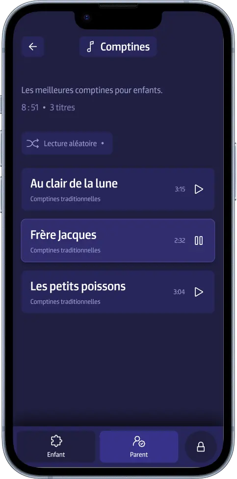 Playlist Parent Screen